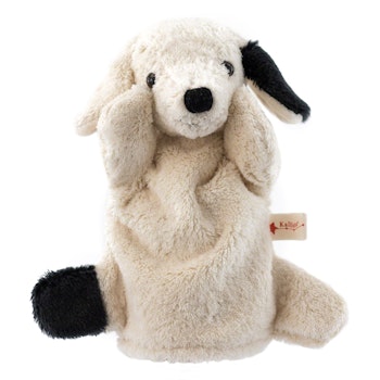 Handpuppe, der gutmütige  Hund Bello