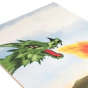 Vorschaubild 3 stehende Zielscheiben aus Holz Drache
