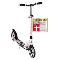 Alu Scooter ab 6 Jahre 35-100kg mit 205mm-Rädern in Pastellrosa