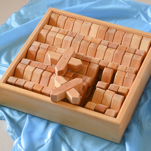 16 X Klötze aus Holz