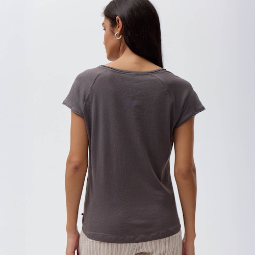 Damen T-Shirt dunkelgrau