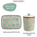 Vorschaubild Seifenschale RETRO FLAIR rechteckig aus Keramik