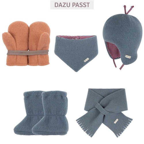 Steckschal Wolle 70 cm ca. 1-3 Jahre blau