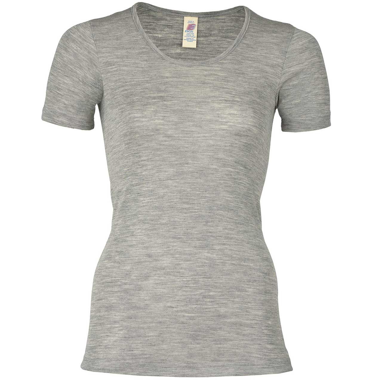 T-Shirt Engel Natur Wolle/Seide kurzarm