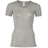 Damen Wolle Seide kurzarm Shirt