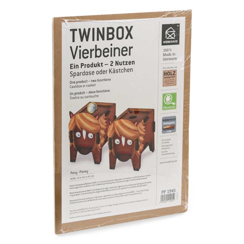 Spardose und Sammelbox – 2in1 Twinbox Pony