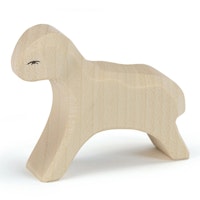 Lamm laufend für Spielwelt Holzfigur 6 cm hoch