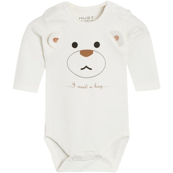 Body langarm Teddy creme Öhrchen