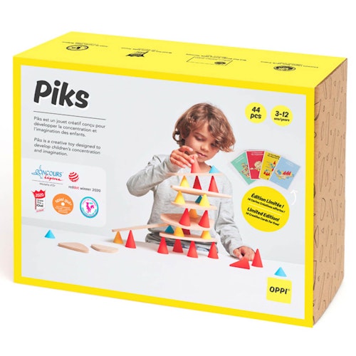 Piks Medium Kit Baukasten Silikon Holz