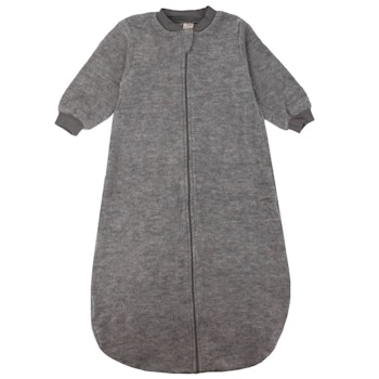 Babyschlafsack Wollplüsch langarm mauve
