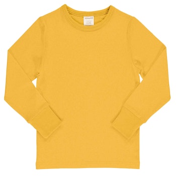 Jersey Langarmshirt senfgelb