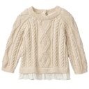 Vorschaubild Edler Strickpullover Blusenborte