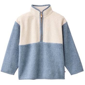 Kuscheliger Fleece Pullover rauchblau