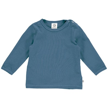 Dehnbares Basic Langarmshirt indigo
