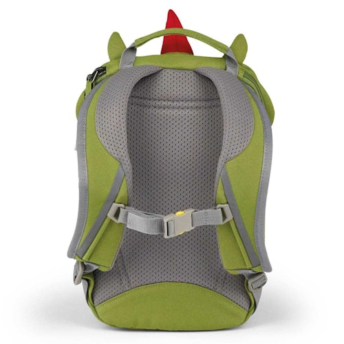 Ergonomischer Rucksack 1-3 Jahre Drache grün