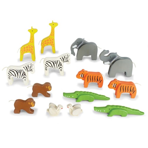 XXL Arche Noah zum Spielen mit 14 Holztieren