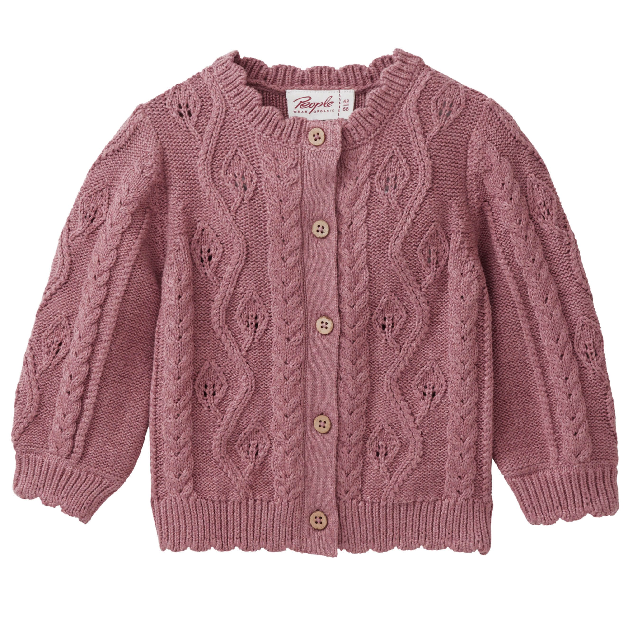Jacke People Wear Organic Strick langarm