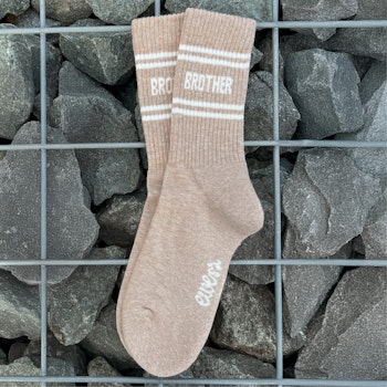 Tennissocken Brother beige