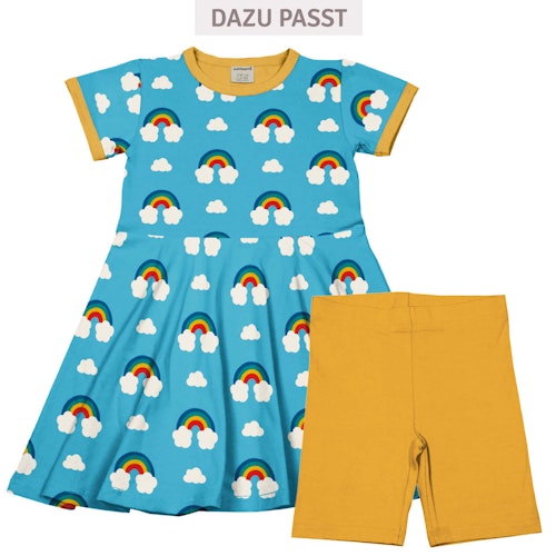 Flatterkleid kurzarm mit Alloverprint 