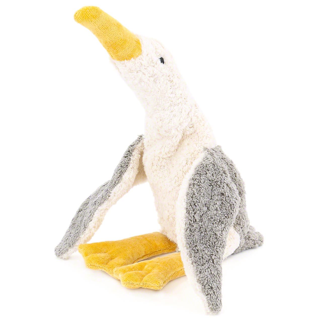 Veganes Kuscheltier & Wärmekissen Kirschkerne Möwe 50 cm