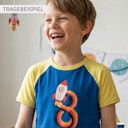 Vorschaubild Raglanshirt kurzarm 1 Jahr Pinguin