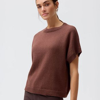 Damen Strickpullover kurzarm