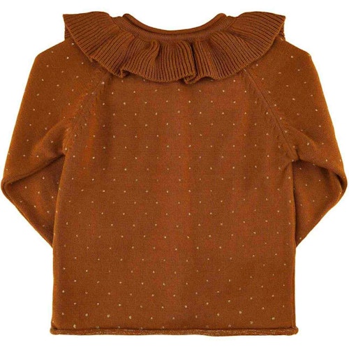 Strickjacke Rüschen