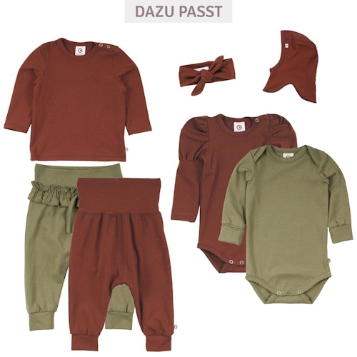 Langarmbody Puffärmel Blumenprint