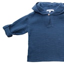 Vorschaubild Musselin Hoodie marine