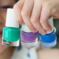 Kinder Nagellack 3er Set Karibik, Electric Blue, Glitzer Violett