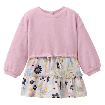 Sweatkleid langarm rosa