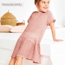 Vorschaubild Leichtes Musselin Kleid kurzarm