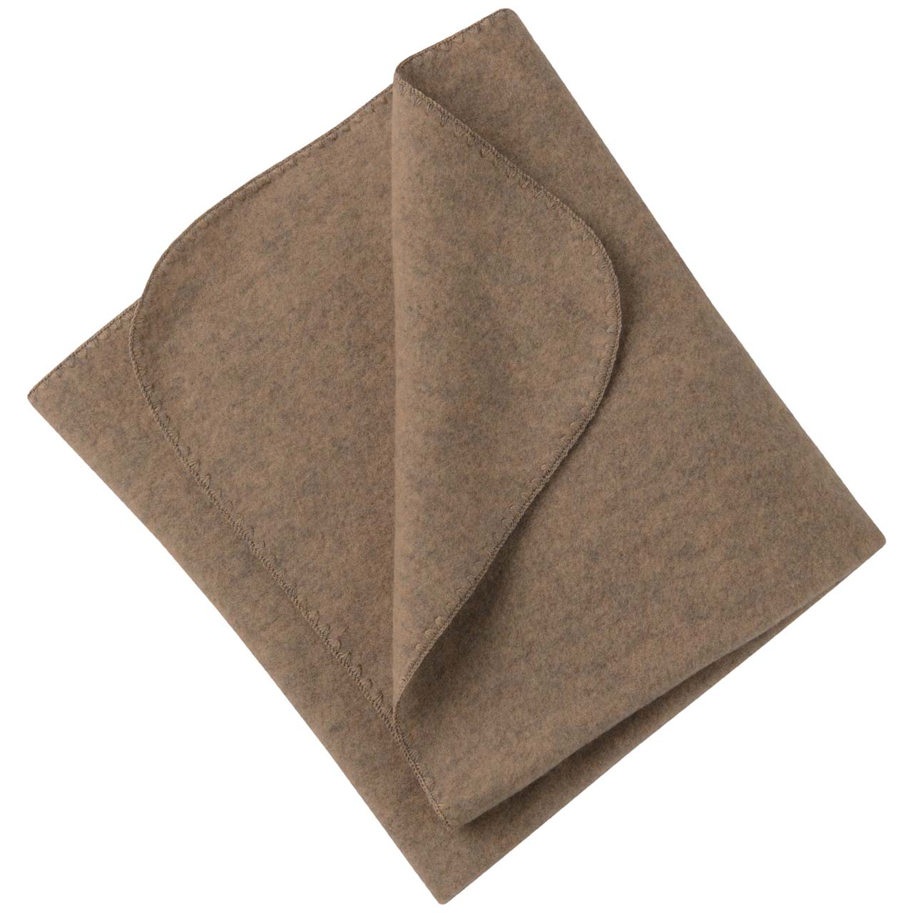 Wolle Babydecke engel walnuss-braun