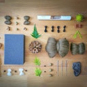 Vorschaubild Selber filzen mit Anleitung DIY Filz Set Wildschwein Level 3 ab 4 Jahre
