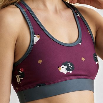 Damen BH Igel lila