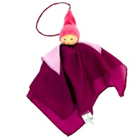 nanchen Seidenpuppe Schmusetuch beere