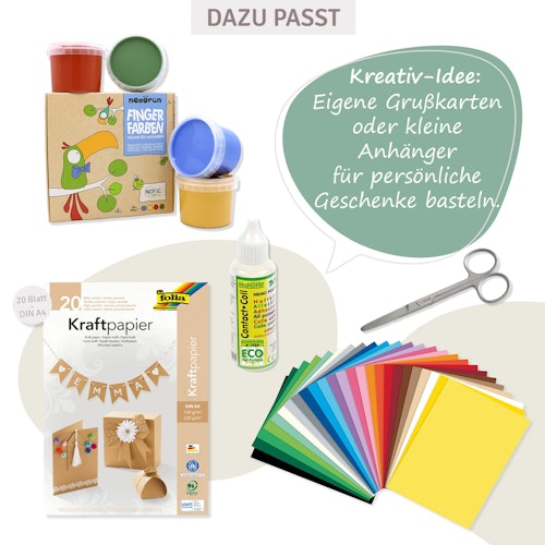 Bio Fingerfarben für klein Kinder 4er Set AKI