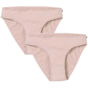 Doppelpack Damenslips rosa Rippe
