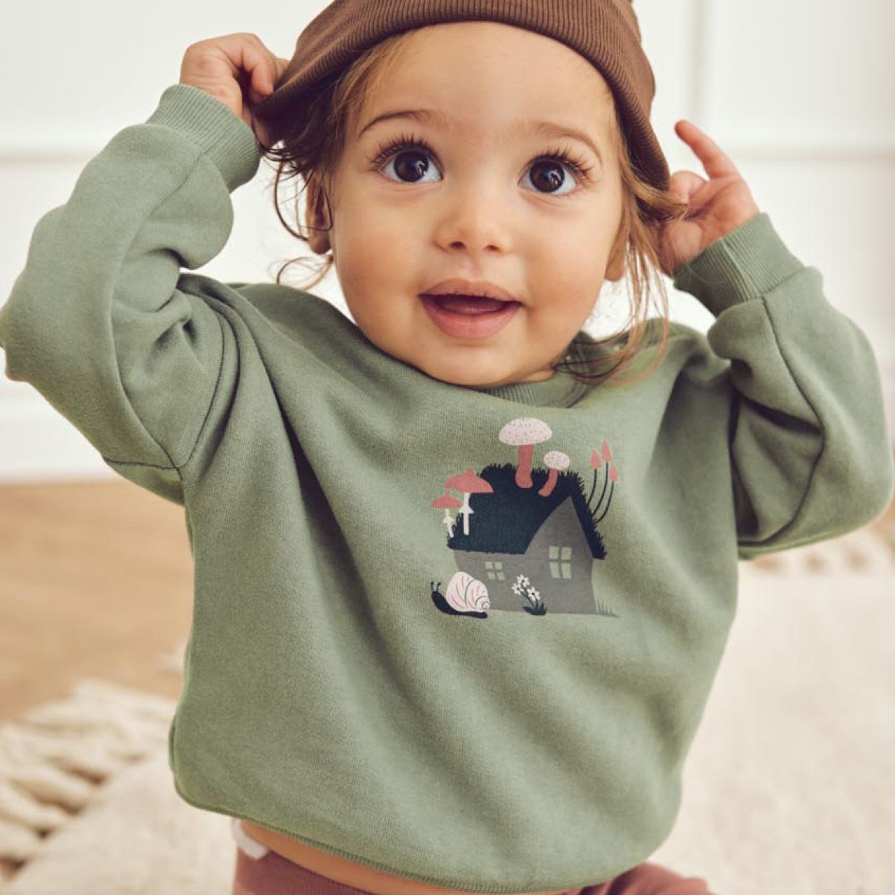 Cooles Baby Sweatshirt Häuschen