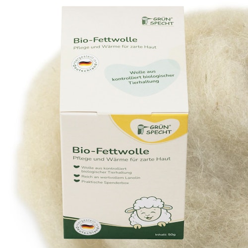 Bio Fettwolle pflegend 50g
