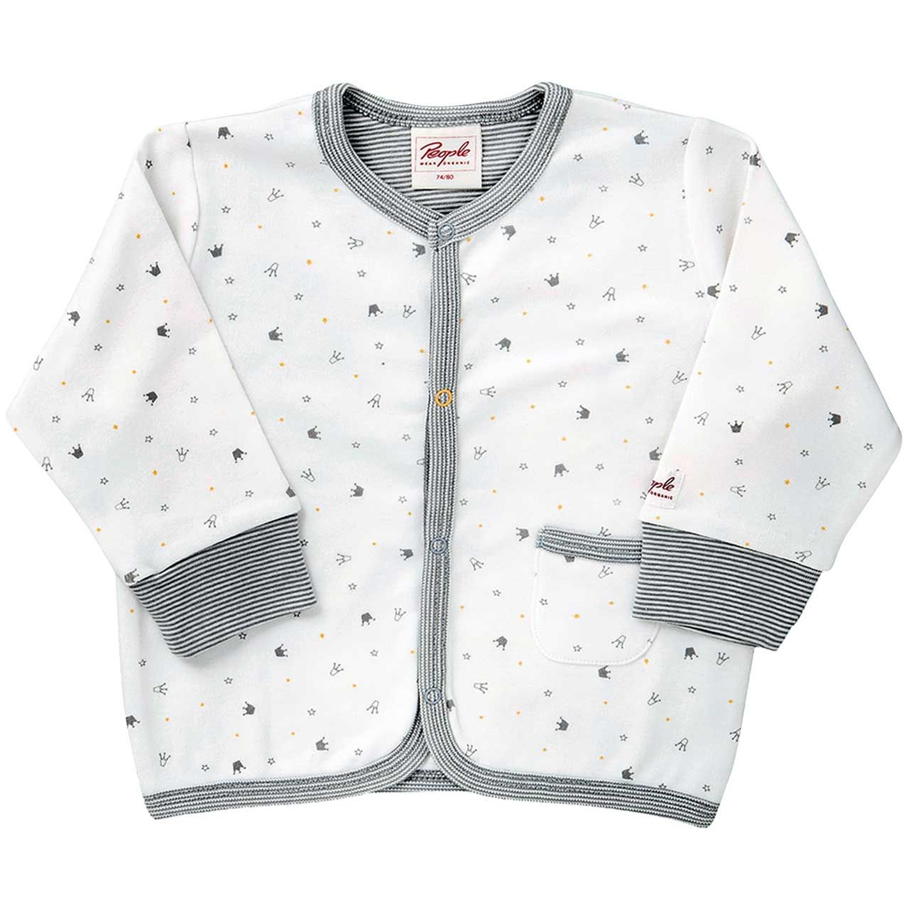 Jacke People Wear Organic Bündchen langarm