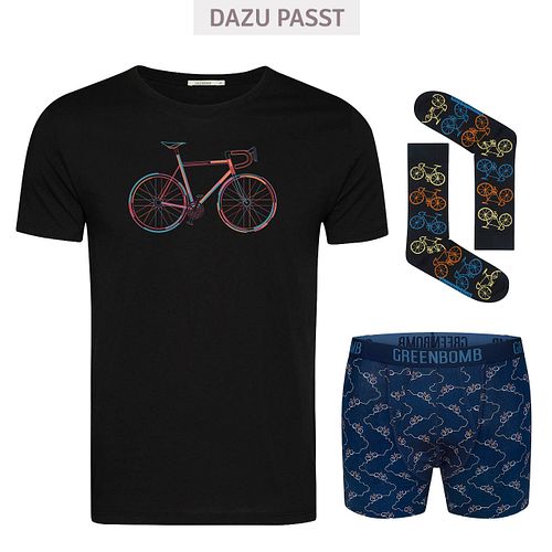 Herren - T-Shirt - Bio-Baumwolle - Fahrrad-Motiv