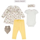 Vorschaubild Stufenkleid langarm Blümchen