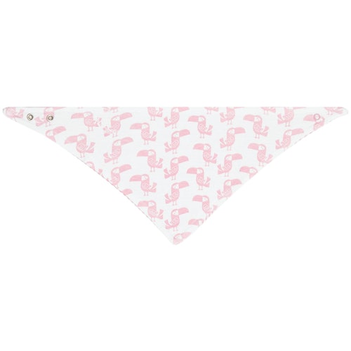 Wendedreiecktuch Tukan rosa