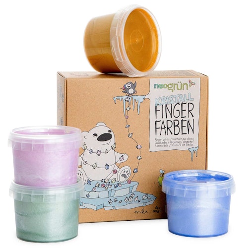 Bio Fingerfarben Glitzer 4er Set MIKA