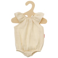 Puppen Body Rüschen 28-35cm beige, Bio-Baumwolle
