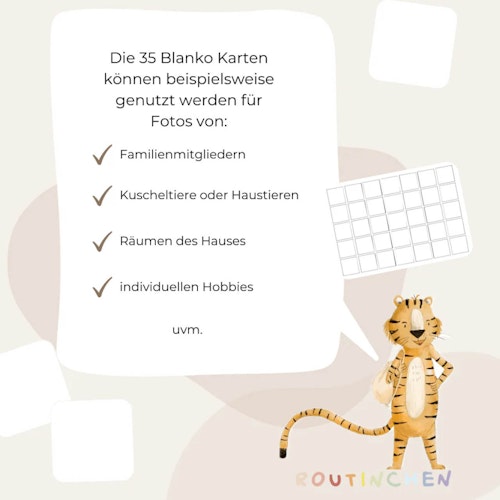 Wochen und Rourine Starterset Tiger inkl. 525 Symbole