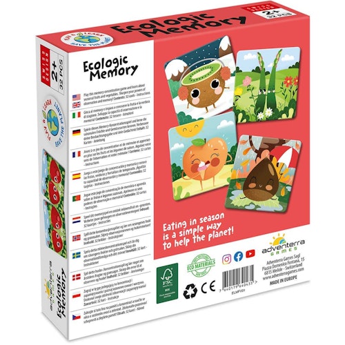 Essen nach Jahreszeit – Gedächtnisspiel ab 2 Jahren