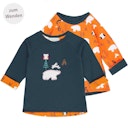 Vorschaubild Navy orange Wendeshirt langarm Eisbären