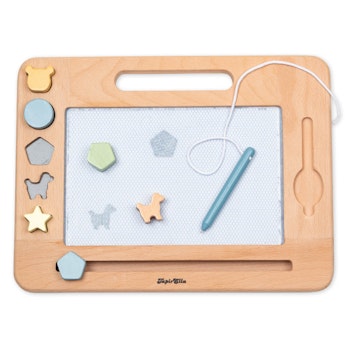 Zaubermaltafel aus Holz für Kinder ab 3 (30 x 23 x 3 cm)